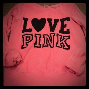 Love pink pink hoodie